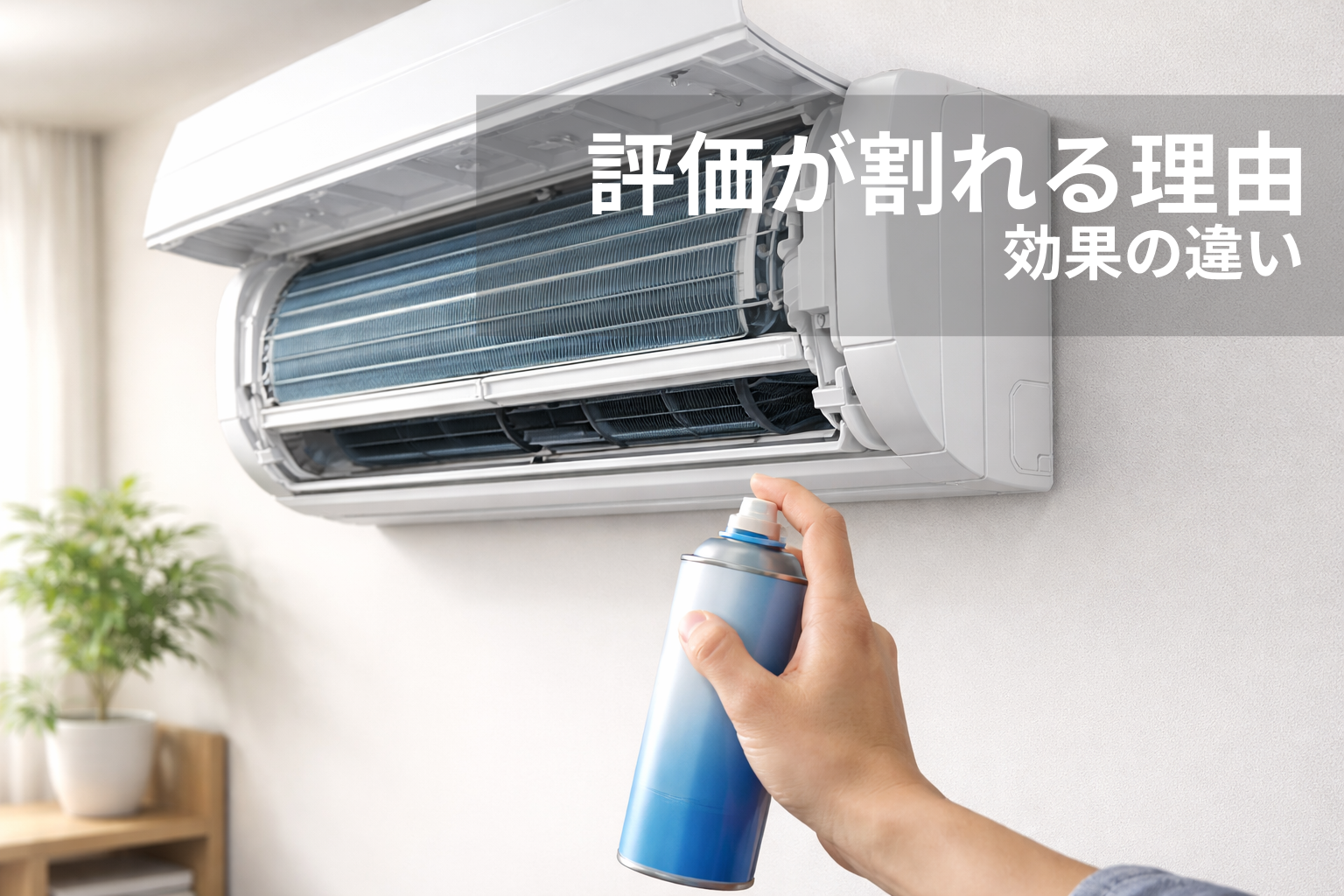 市販のエアコンスプレーはなぜ評価が割れるのか？効果が出る場合と出ない場合の違い