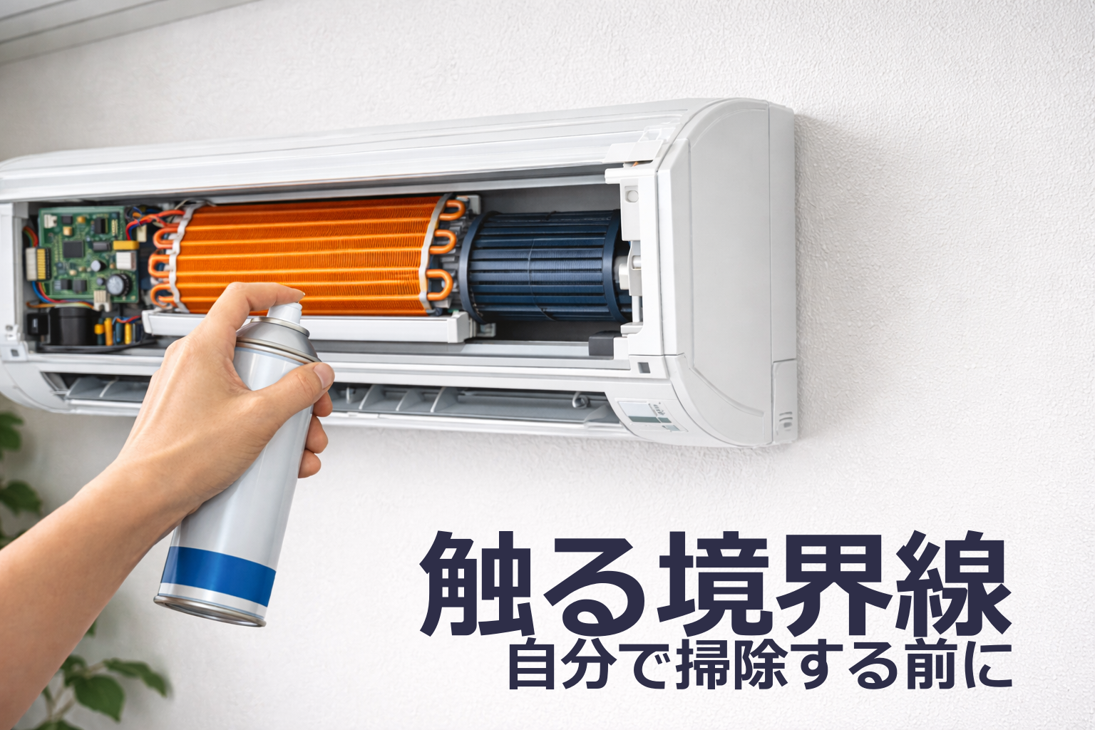 エアコン掃除を自分でやるときに絶対やらないこと｜触っていい範囲の線引き