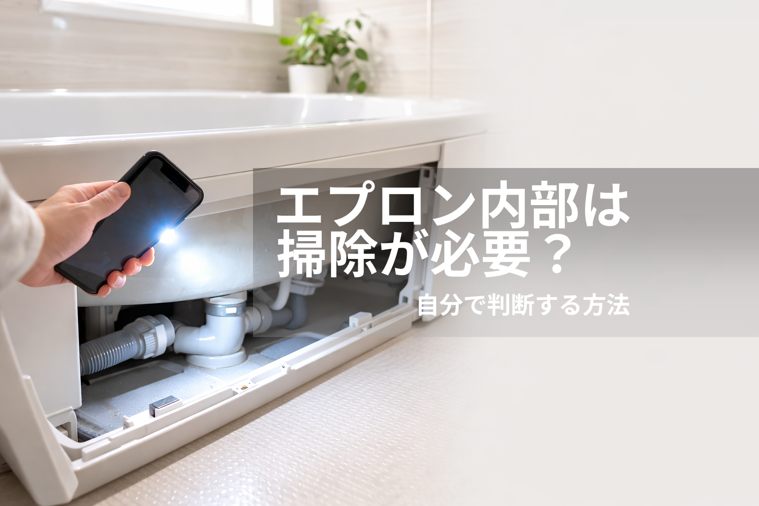 浴室のエプロン内部は掃除必要？カビの実態と自分でできる判断基準