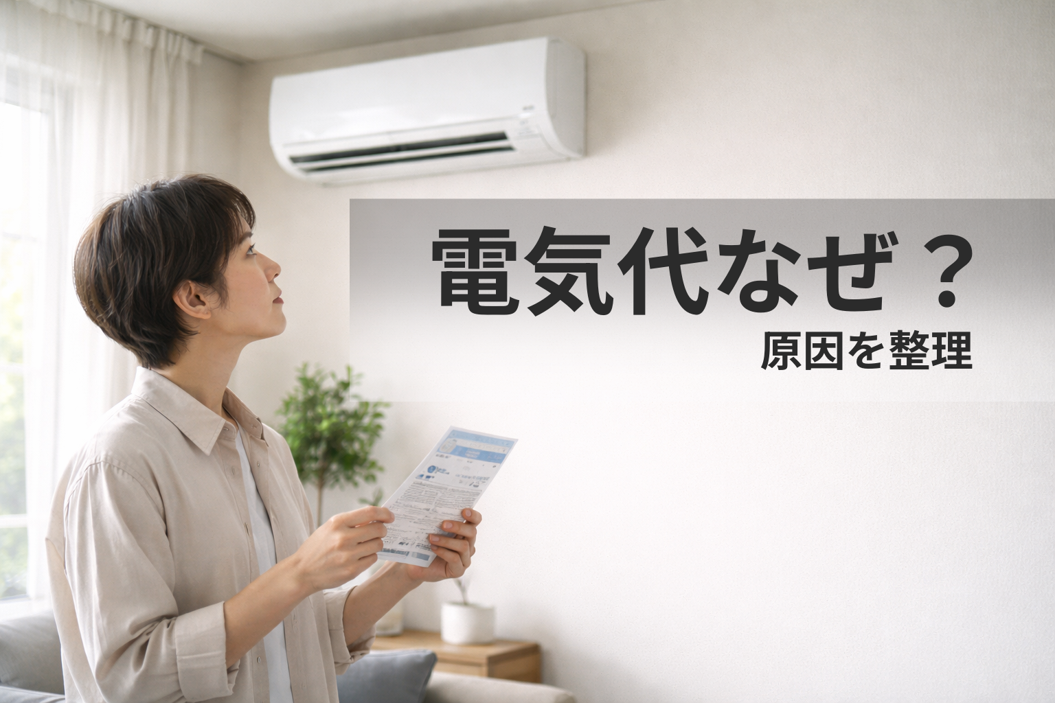 エアコンの電気代が急に高い原因は？自分で確認すべきポイント