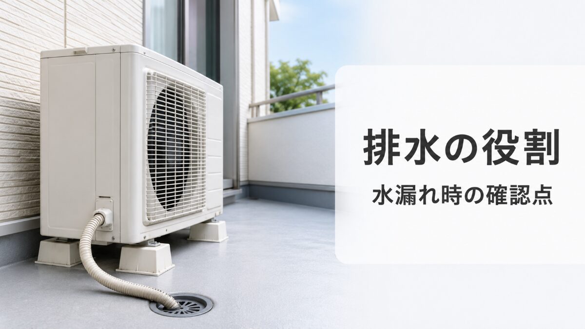 エアコンのドレンホースの役割と水漏れ時の確認点