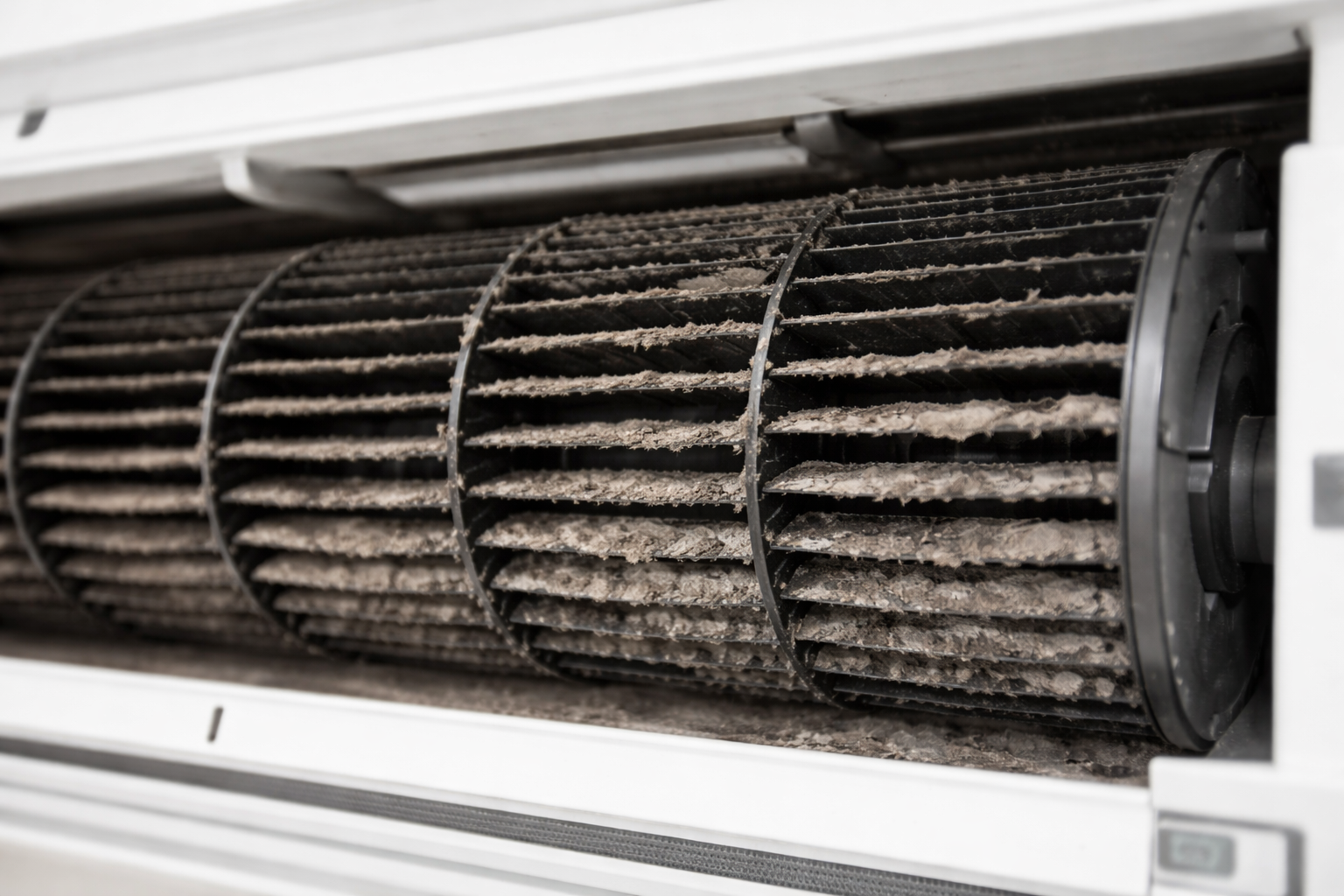 エアコン内部ファンの汚れ