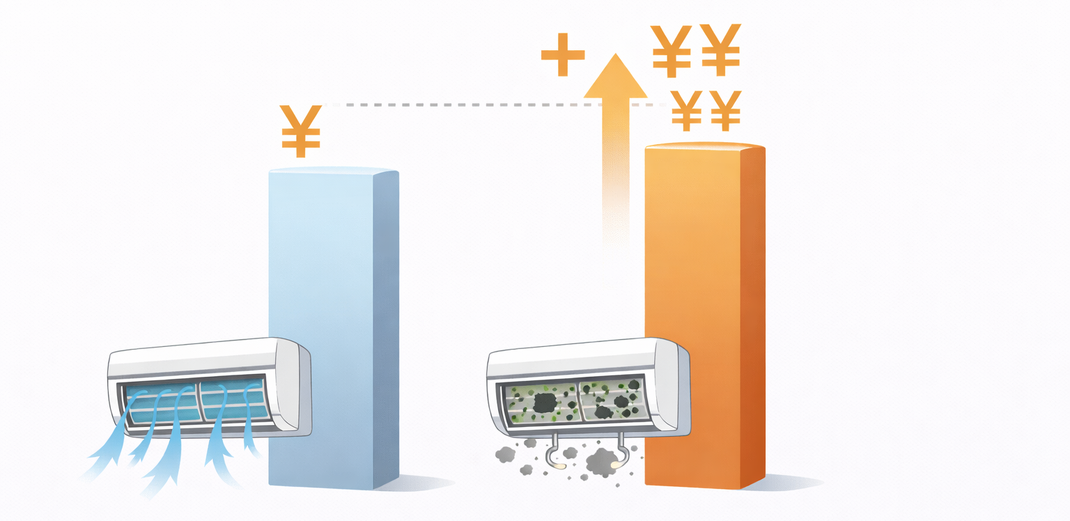 エアコン電気代比較