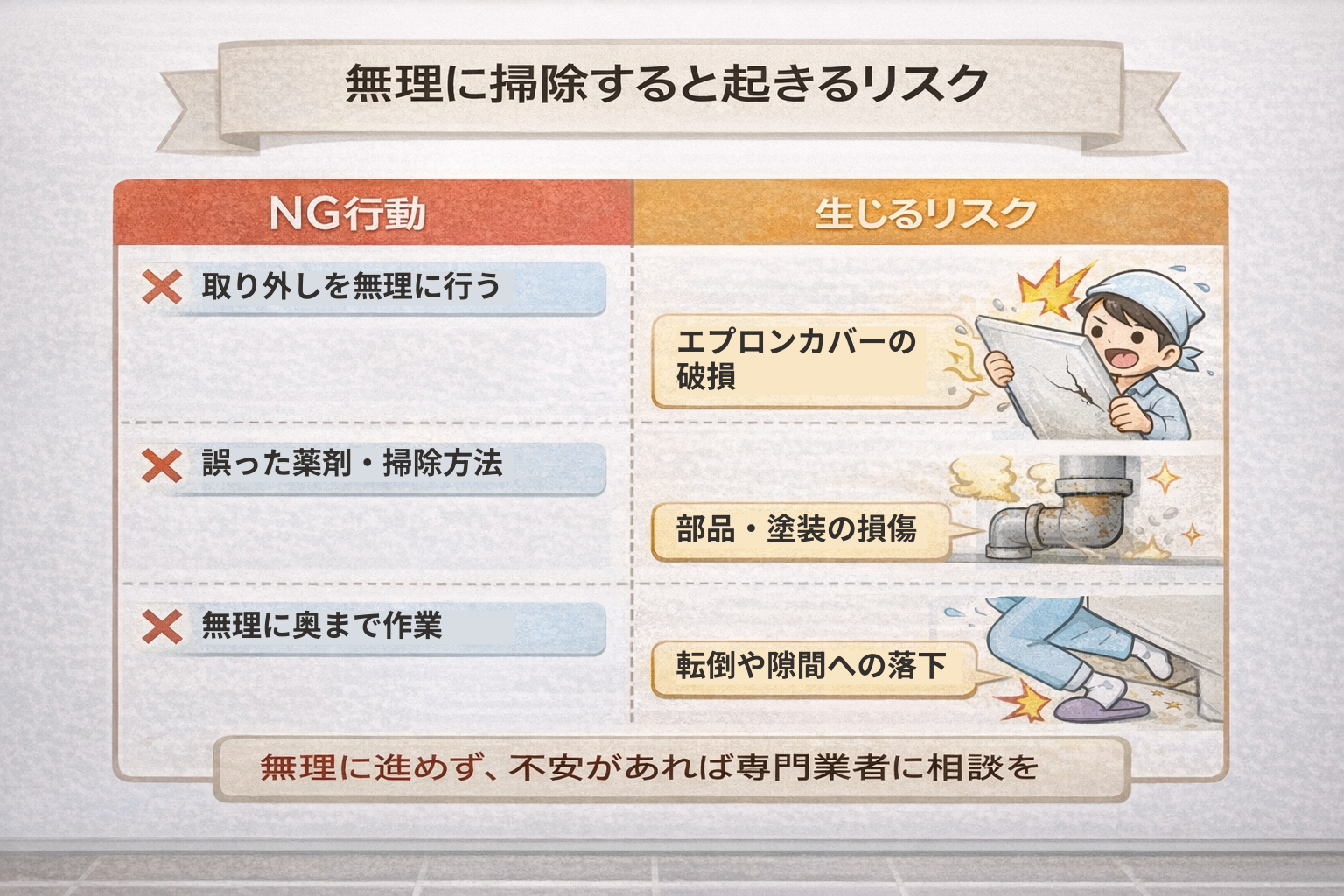 NG行動とリスク