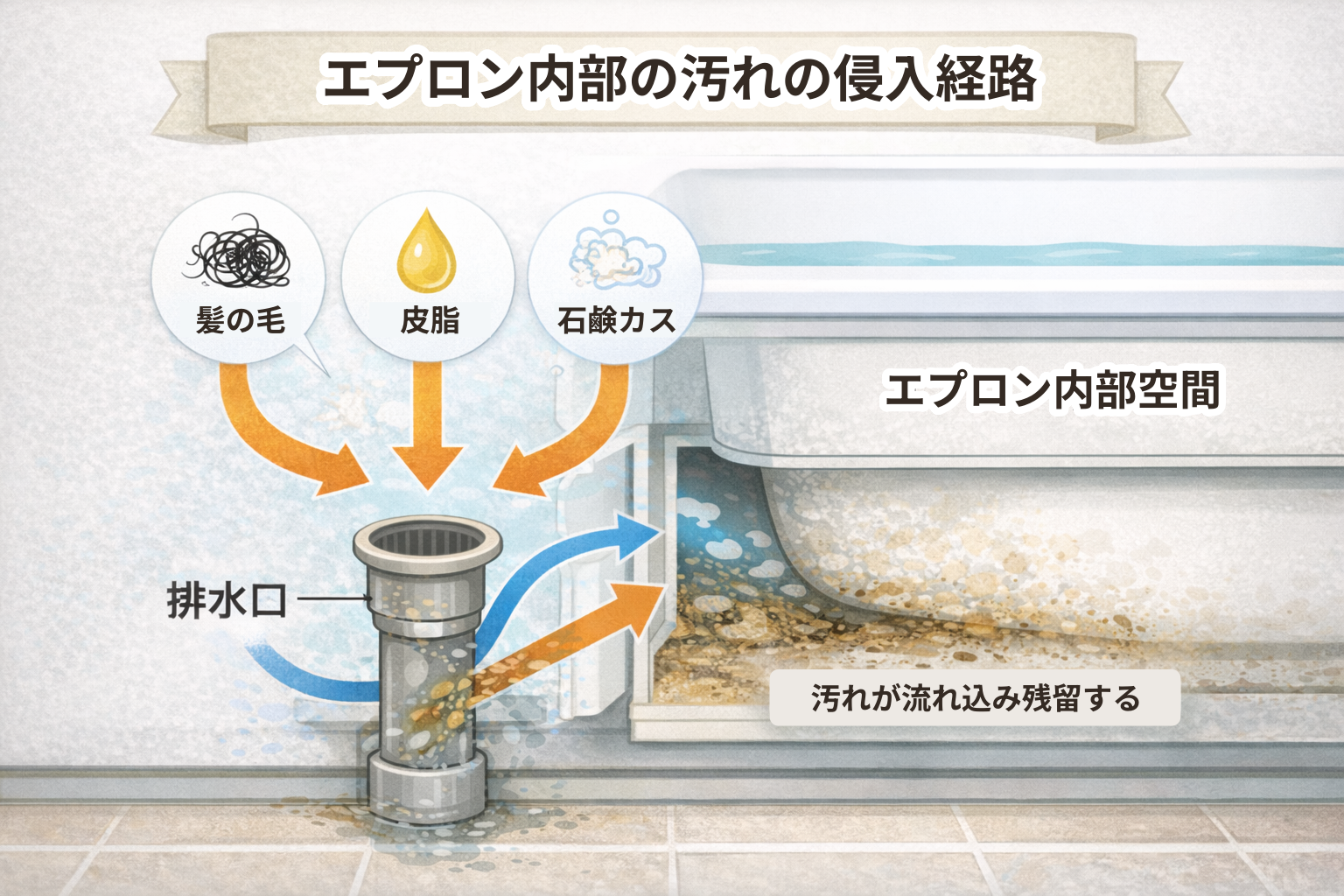 汚れの侵入経路