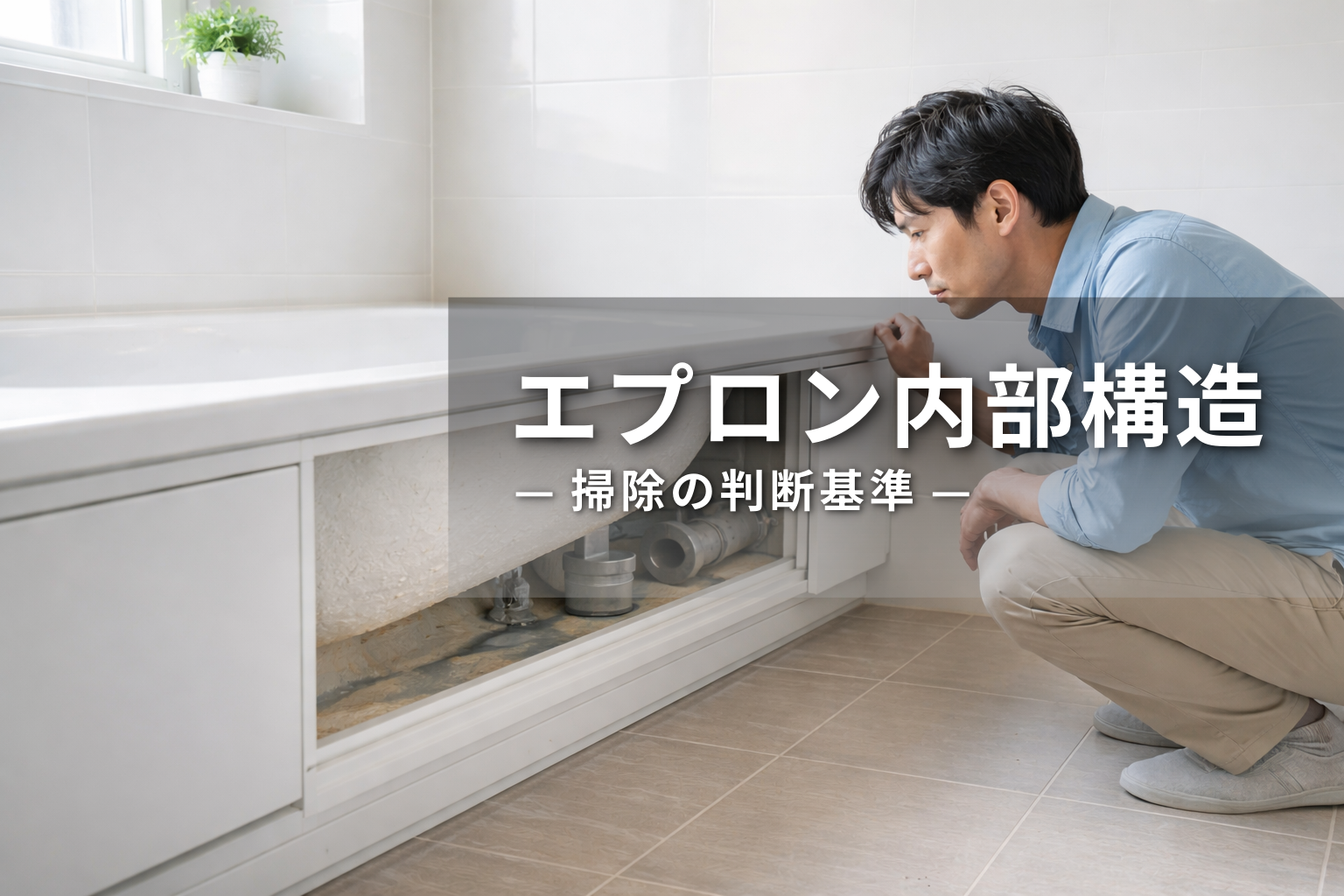 浴室エプロン内部の構造とは｜汚れの仕組みと掃除が必要な判断基準