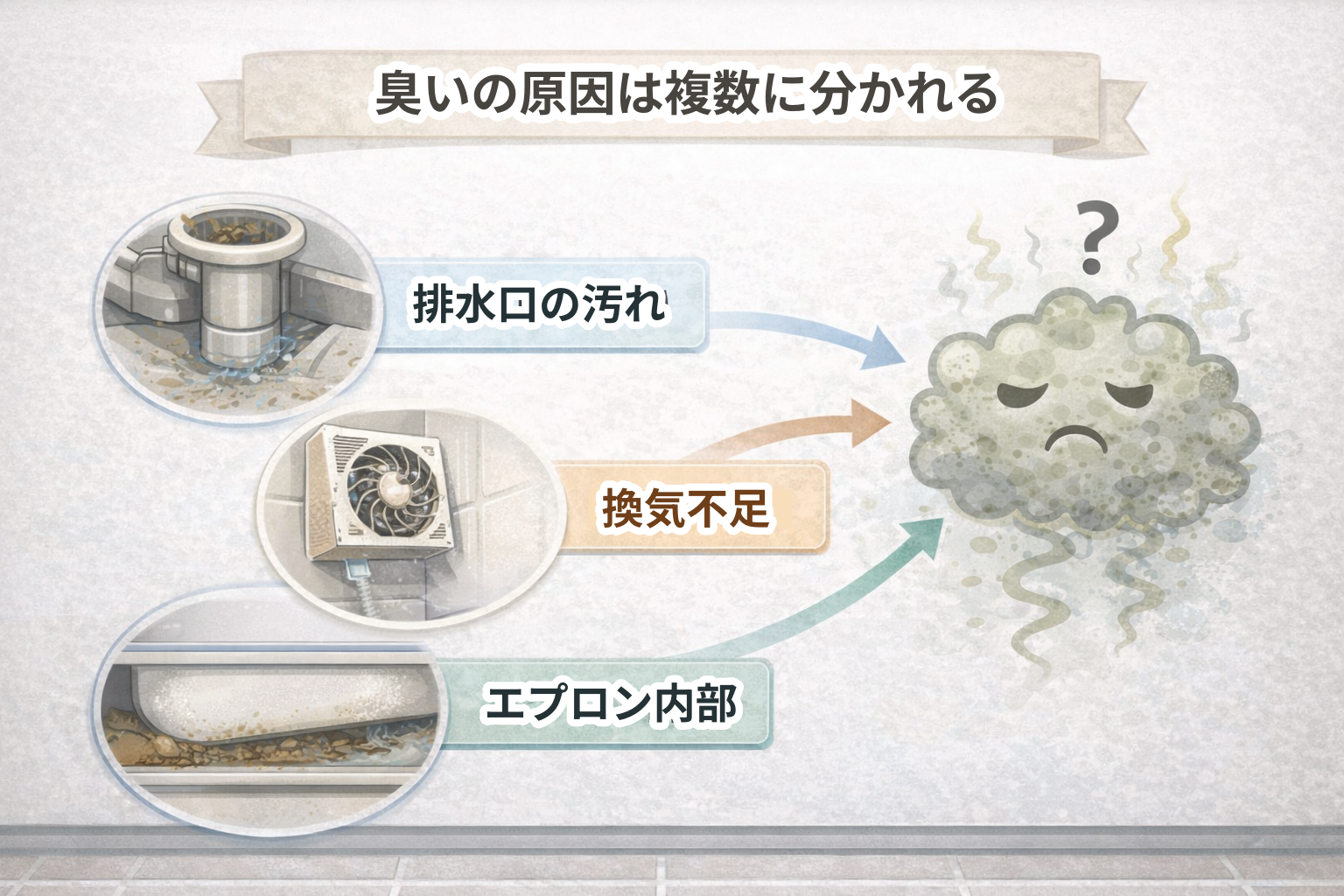臭いの原因の分解図