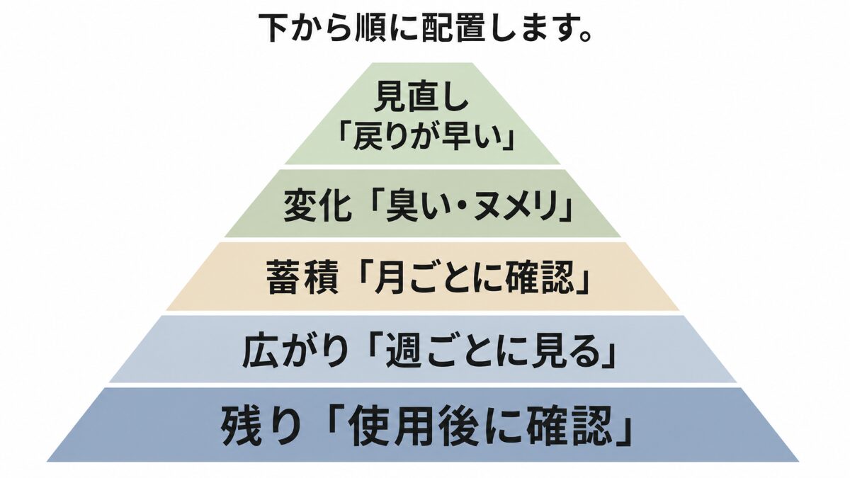 キッチン掃除の頻度を決める5つの確認順