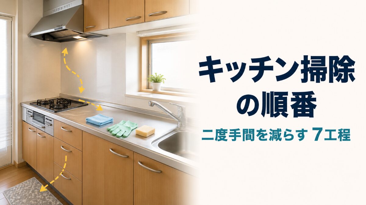 キッチン掃除を二度手間なく進める7つの順番