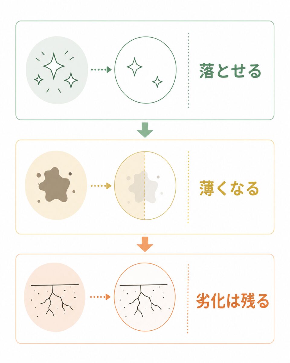 ハウスクリーニングで落とせる汚れと残る劣化の違い