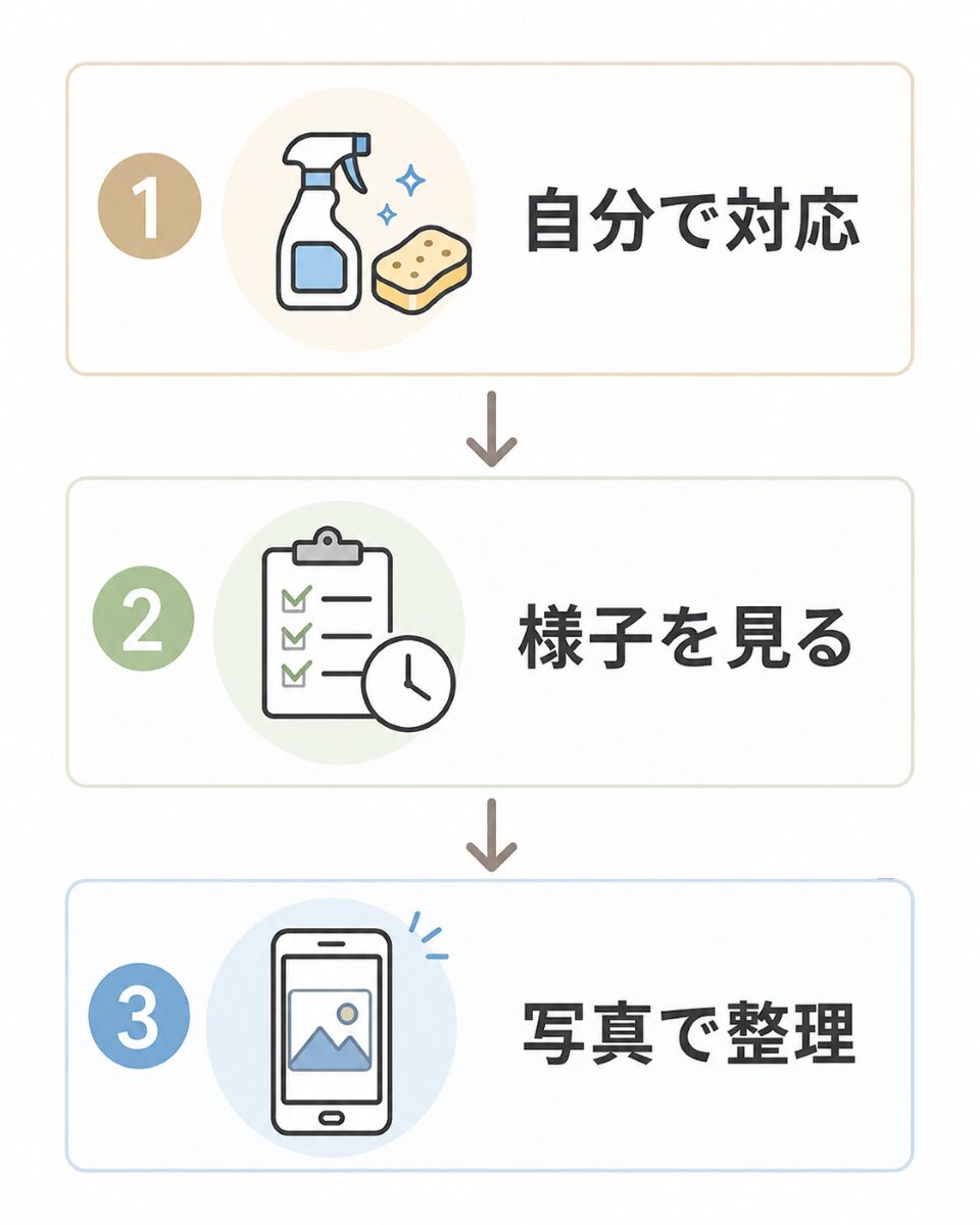 ハウスクリーニングを依頼するか判断する3ステップフロー