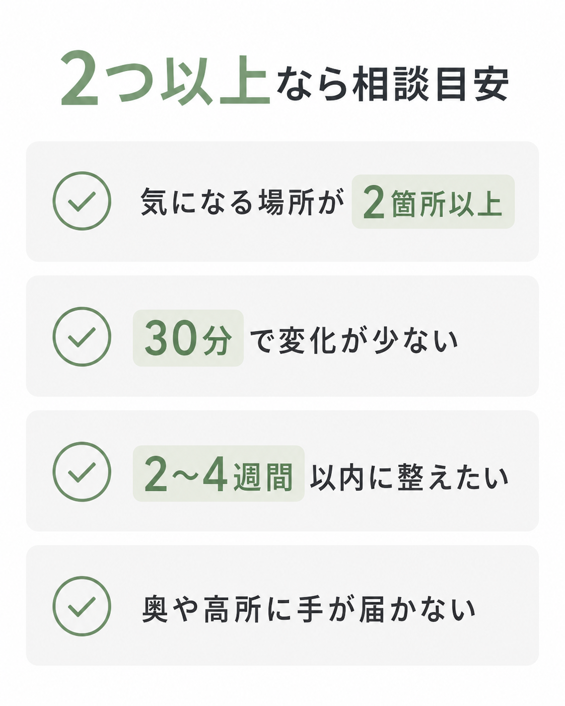 水回りクリーニングが向いている人の4つの判断条件