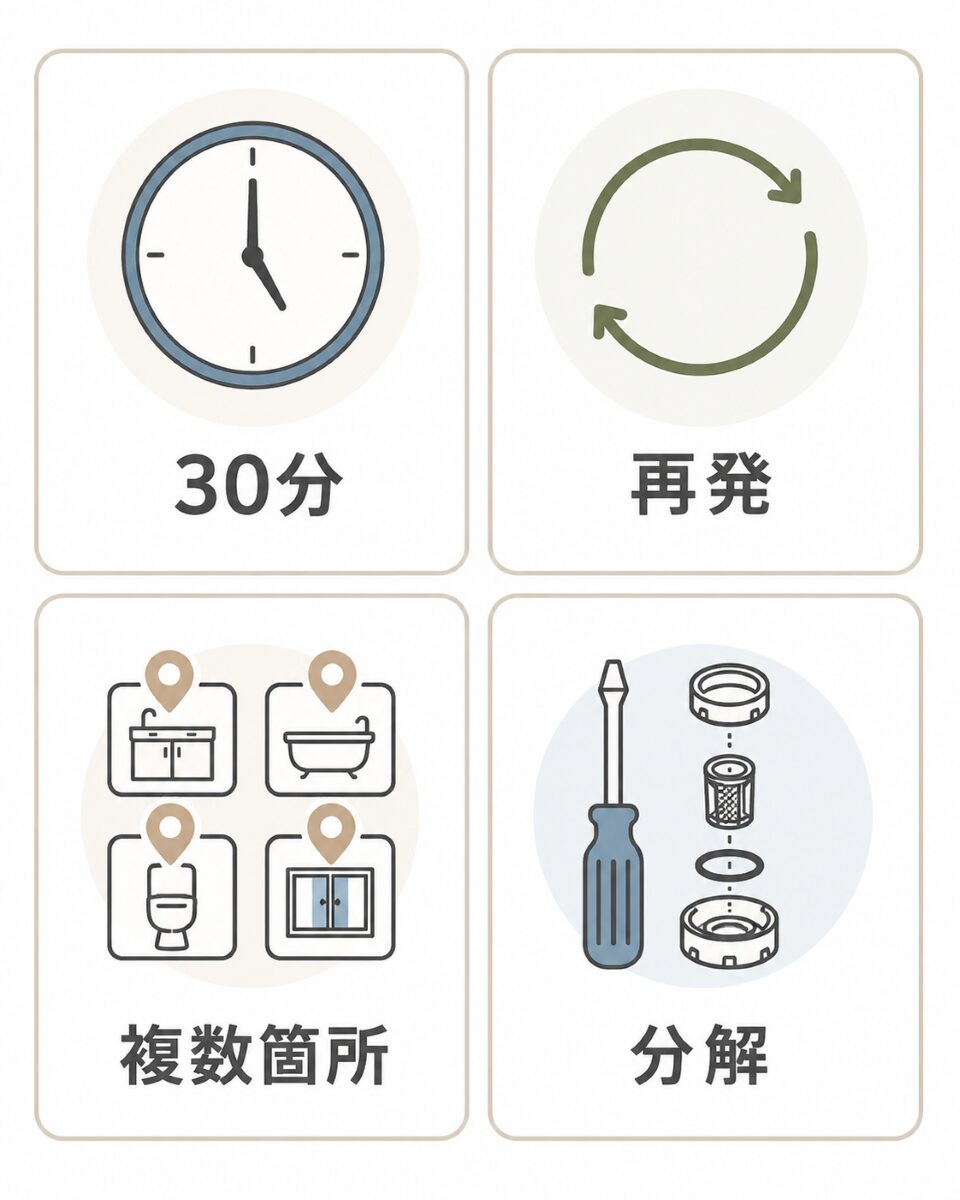 ハウスクリーニングを検討しやすい4つの判断基準