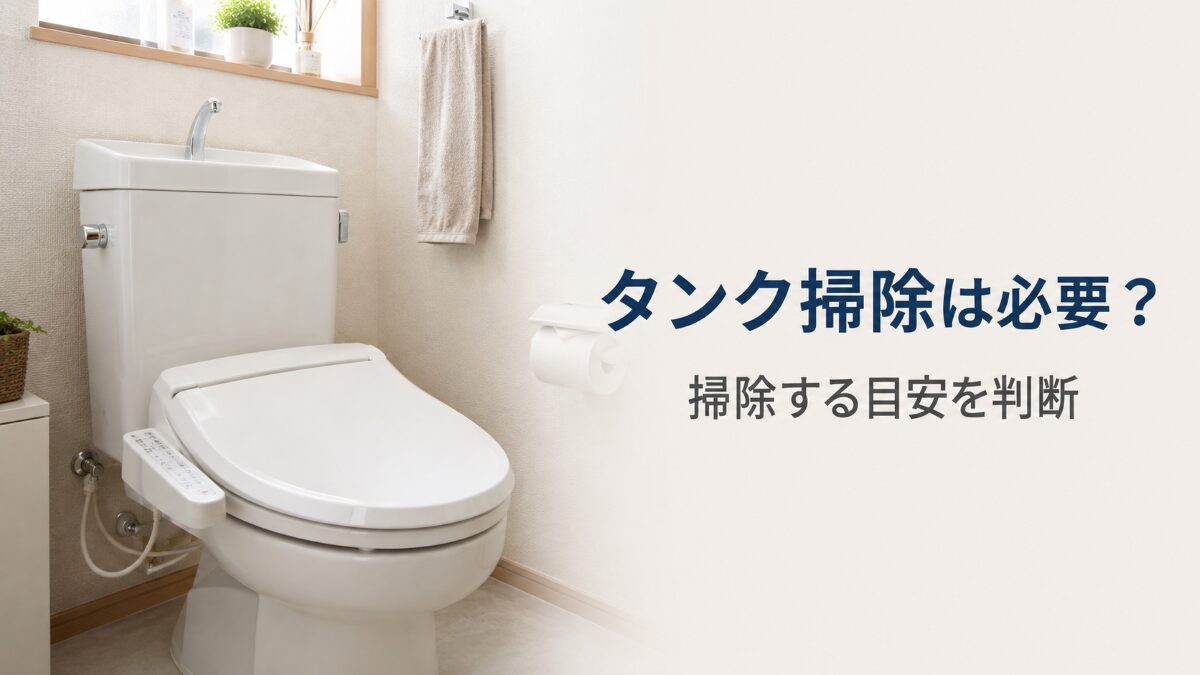 トイレタンク掃除が必要か判断するための案内画像
